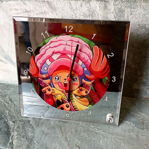 Reloj de vidrio cuadrado 20cm