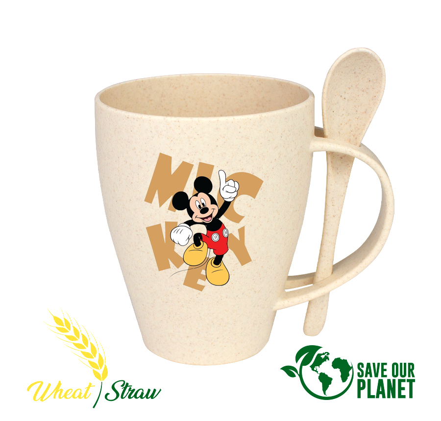 Mug ecológico con Cuchara 400cc
